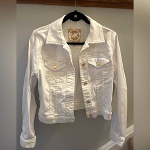 White Michael Kors jacket with gold buttons